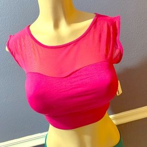 Pink Crop top size Medium